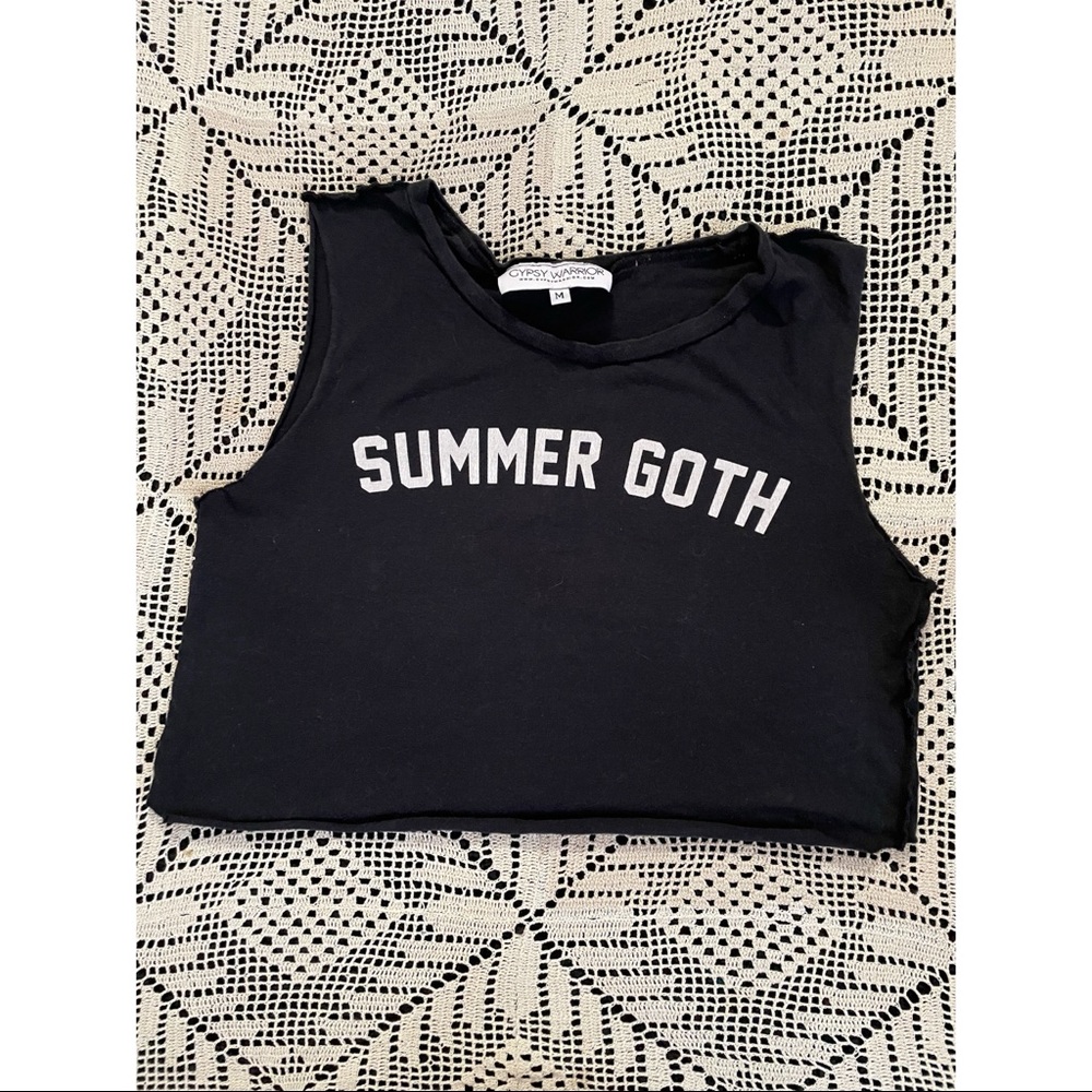 Goth Crop Top